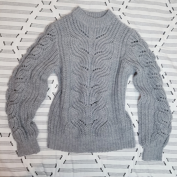 COPY - H&M - Balloon sleeve chunky knit oversize sweater - Picture 1 of 7